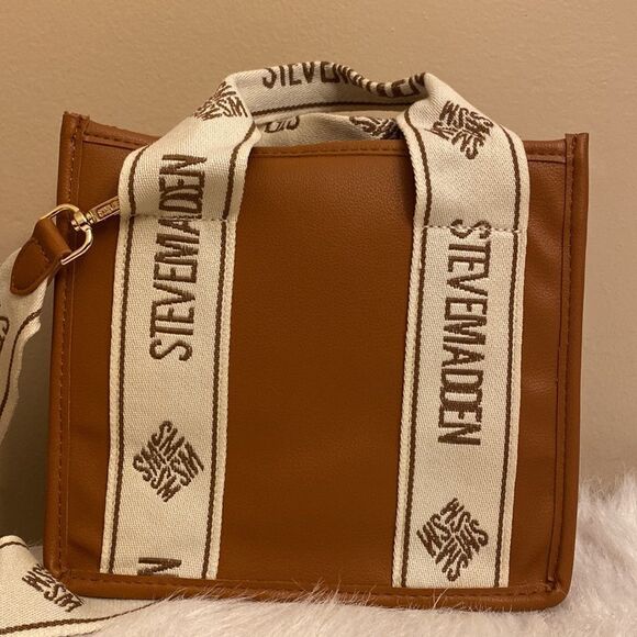 NWT  Steve Madden (Bwebber) Satchel/Crossbody/Canvas - Viral TikTok Bag … - Picture 10 of 17